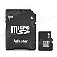 High Speed Memory TF / Micro SDHC Car w/ TF to SD Card Adapter (8GB / Class 10)