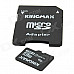 KINGMAX Memory TF / Micro SDHC Card w/ TF to SD Card Adapter (4GB / Class 4)