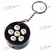 Small Steamed Bun Shaped Butane Lighter Keychain