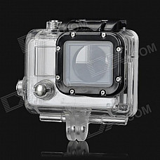 Miniisw Professional Side Open Protective Case for Gopro Hero3 - Transparent + Black