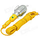 Explosion Protection Outdoor Construction Engineering Lamp w/ Hook - Silver + Yellow (10m)