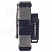 HONEST Fashion Windproof Butane Lighter - Silver + Black