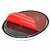 Stylish Oval Reflective Warning Sticker for Cars - Red + Silver (2 PCS)