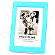 Stylish USB Powered 8-LED White Light 6.5" ABS Photo Frame - Blue + White