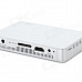 Portable Mini HDMI Analog RGB DLP Projector w/ Tripod - White + Silver (US Plug / 100~240V)