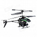 WLtoys V398 3.5-CH IR Remote Control Missiles Launching R/C Helicopter w/ Gyro / LED - Black + Green