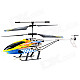 HUAJUN W908-8 3.5-CH IR Remote Control Aluminum Alloy R/C Helicopter w/ Gyro - Yellow + Black + Blue