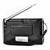 SY SY-X5 Portable 2W DSP Full Band Rechargeable Radio w/ TF / USB / 3.5mm Jack - Black (3 x AA)