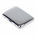 SHUANGQIANG Stainless Steel Cigarette Case - Silver (Holds 16 PCS)