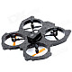 HUAJUN W608-1 2.4GHz Radio Control 4-CH Quadcopter R/C UFO - Black + Orange