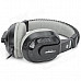 Cosonic CT-770 3.5mm Wired Stereo Bass Headset w/ Microphone for Computer Game - Black + Gray (1.8m)