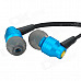 AWEI ES800M Super Bass 3.5mm Jack In-Ear Earphone w/ Clip - Blue + Black