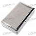 Jumping Dolphin Pattern Alloy Cigarette/Cut Tobacco Case (Holds 6)