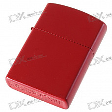 Charming Red Steel Oil Lighter