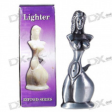 Lady Shaped Steel Butane Lighter