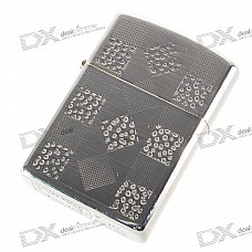 Stylish Stainless Steel Oil Lighter with Aluminum Case