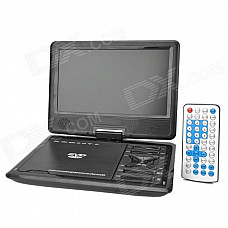 9'' Portable DVD Player w/ Game / Radio Function - Black