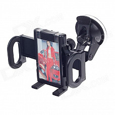 4.3 / 5.5"Universal Car Suction Cup Mount Holder for Cell PHone, GPS - Black