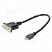 Mini HDMI to VGA Adapter Cable - Black (30cm)