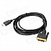 DVIMale to HDMI 1.4 Male Digital HD Connection Cable - Black + Golden