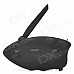 BT Bluetooth V2.0 Interphone + Handsfree Headset for Motorcycle / Skiing Helmet - Black