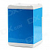 Mini 4-digit PIN Combination Safe Coin Bank - Blue + White (3 x AA)