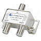 5~2450MHz 1-In 2-Out Distributor for SATV - Silver + White