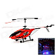 HuaJun W908-1 Large Scale 3.5-CH Radio Control R/C Helicopter w/ Gyro / LED - Red + Black