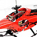 HuaJun W908-1 Large Scale 3.5-CH Radio Control R/C Helicopter w/ Gyro / LED - Red + Black