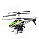 WLtoys V969 3.5-CH IR Remote Control Bubble Jet R/C Helicopter w/ Gyro / Colorful LED - Green