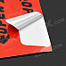 Reflective "OPEN" Car Anti-Crash Door Guard Protectors Sticker - Red + Black (4 PCS / 10 x 3cm)