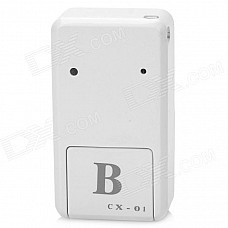 Cx-01 Mini Handheld Vibrating MMS SIRF3 GPRS / GSM Position Tracker / Alarm w/ Micro USB - White