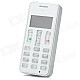 ORICORE A9 1.0" LCD Rechargeable Bluetooth V3.0 Dialer w/ Handsfree / Audio - White + Silver