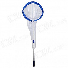 Specimen-making Butterfly Catching Net w/ Telescopic Handle - Blue + Silver + White