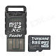 Transcend 8GB Class 4 MicroSDHC TF Card + Card Reader Set