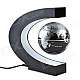 8.5cm Rotation Magnetic Levitation Globe - Black + Silver (EU Plug / AC 100~240V)
