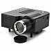 RuiQ UC-28+ 24W Portable Mini LCD Projector w/ HDMI / 3.5mm / SD Slot / AV / VGA / USB - Dark Gray