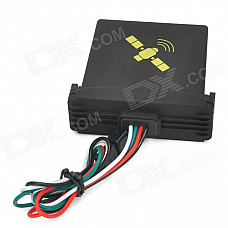 Water Resistant Quadband GPS / GSM Vehicle Positioning Tracker - Black