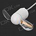 DIY USB Powered Mini LED Flash Fan w/ Words - White + Silver
