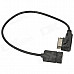 ESER--006 AMI Male to USB Female Audio Cable - Black (37cm)