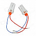 Universal T15 / T20 / T25 / 1156 15W 2000lm 6000K White Light HID Xenon Lamp Backup Light - (2 PCS)