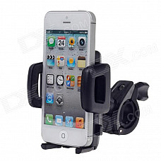 Universal Motorcycle Bicycle 4-Port Holder for 3.7" / 4.5'' Cellphone / MP5 / GPS - Black (3.6~8cm)