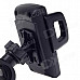 Universal Motorcycle Bicycle 4-Port Holder for 3.7" / 4.5'' Cellphone / MP5 / GPS - Black (3.6~8cm)