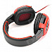 SADES SA-906 USB Wired Gaming 7.1-Channel Vibration Headphones - Black + Red (290cm-Cable)