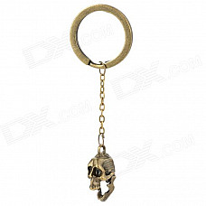 Retro Skull Style Zinc Alloy Keychain - Bronze