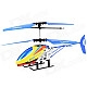 JIA QI TT1005 Mini 2-CH IR Remote Control Aluminum Alloy R/C Helicopter - Blue + Yellow