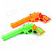 SLW-9096 2-Person Fighting Game Water Pistols w/ 2-Color Changing Vests - Black (Pair)