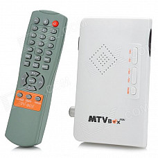 MTVBOX Digital Video Analog Television Receiver Box Supports CRT / LCD Monitor - White