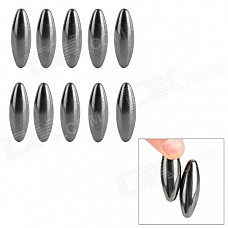 DIY Oval Shaped Neodymium Magnet Decoration Healthcare Supplies - Deep Grey (10 PCS)