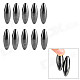 DIY Oval Shaped Neodymium Magnet Decoration Healthcare Supplies - Deep Grey (10 PCS)